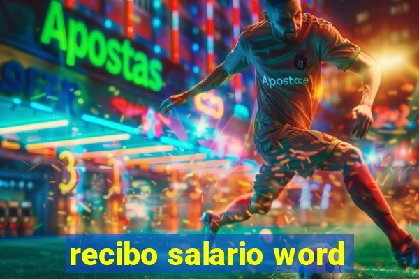 recibo salario word